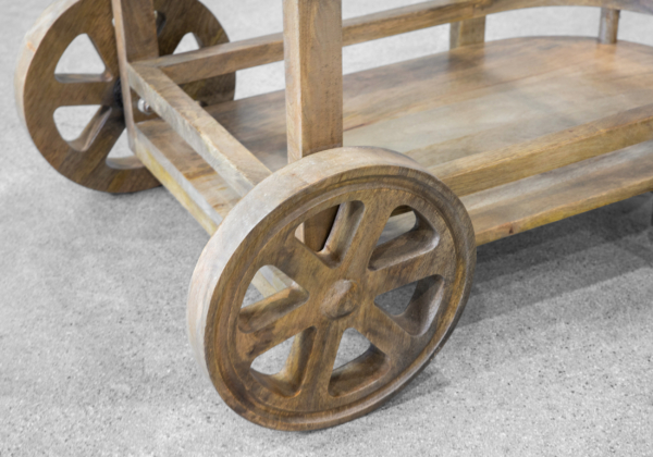 Dayal Trolley Table - Wheels