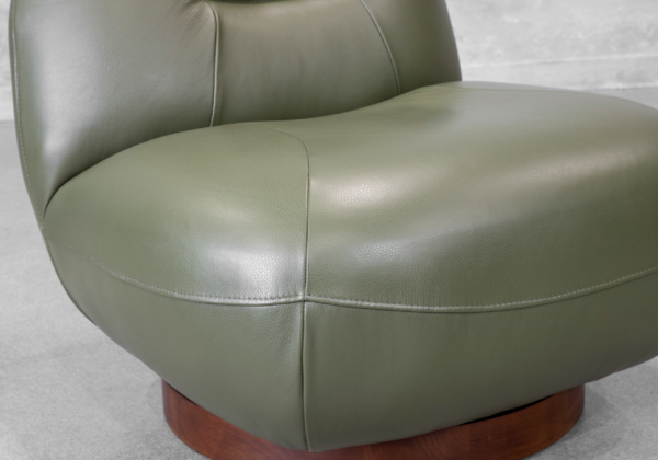Petrie Chair in Green Bahama - Close Up