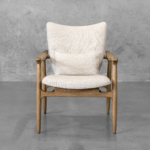 Tonio Fabric Accent Chair in Cream